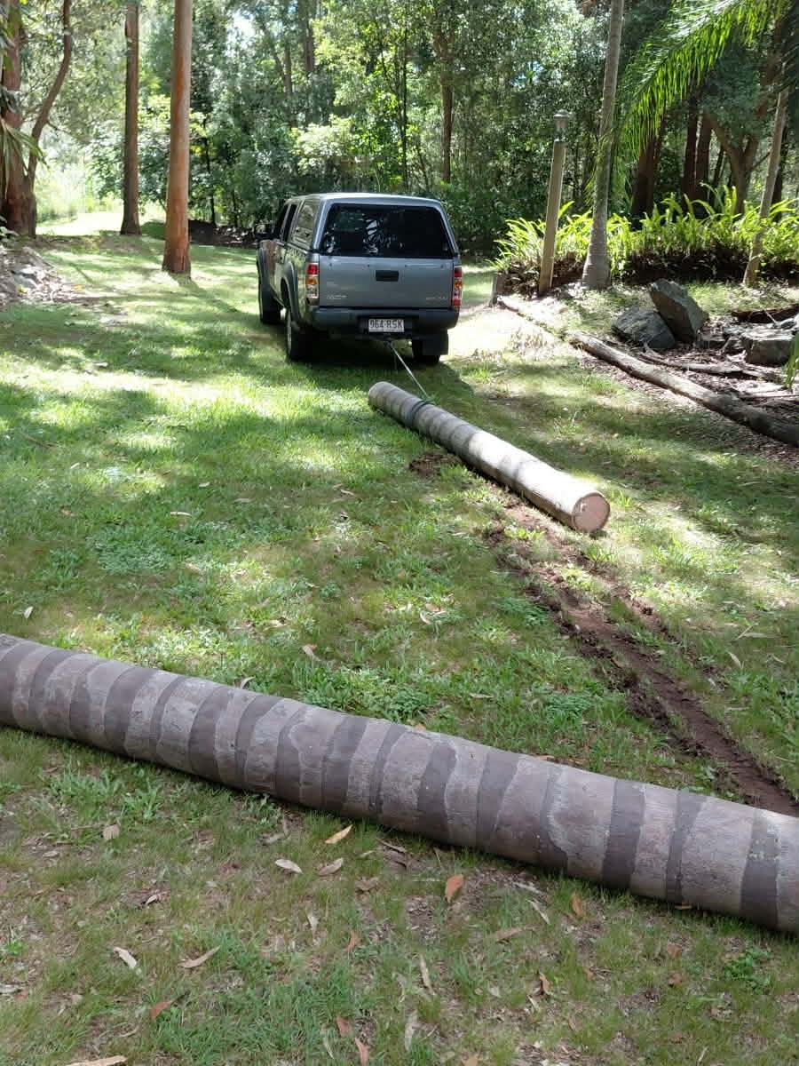 Tree log removal and general property maintenance by Granger Gardening in Ferny Grove